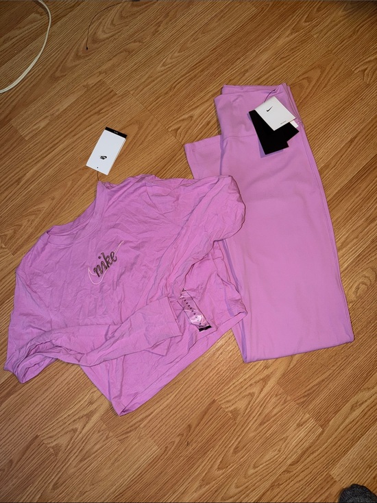Nike Pants - Pink Nike two piece set